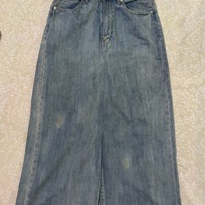 Long Denim Skirt