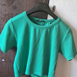 Zudio Green Crop Top