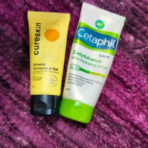 Cetaphil Moisturizer And Sunscreen Combo.