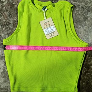 Ribbed Round-Neck Tank Top