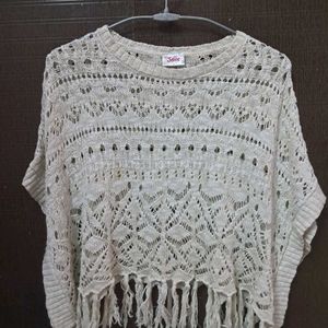 Knit Poncho Top