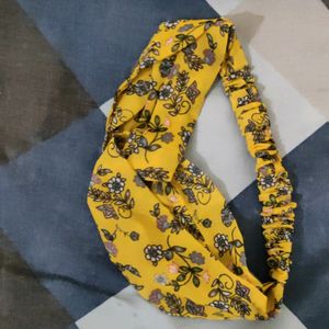 Beautiful Yellow 🟡💛 Floral Knotted Head band