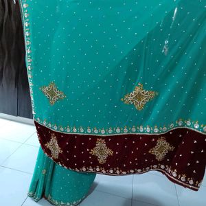 "Discount Offer"Desinger Saree With Blouse