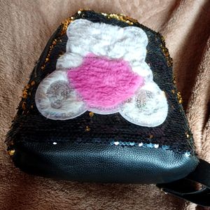 Shimmery Teddy Bagpack