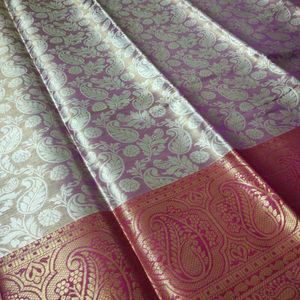 Dual Shade Tissue Silk Saree