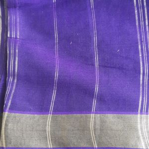 plain purple saree