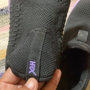 Black And Purple Coloured HRX Shoes