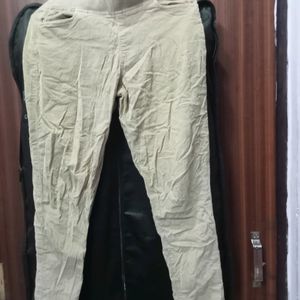 Light Brown Strachaible Pant For Casual Wear