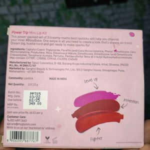 My Glamm Power Trip Mini Lip Kit