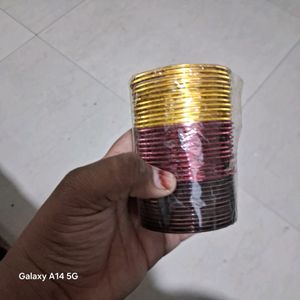 Pack Of 3 Bangles For Navratri