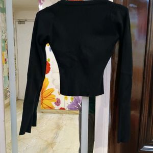 Korean Crop Top Full Sleeves