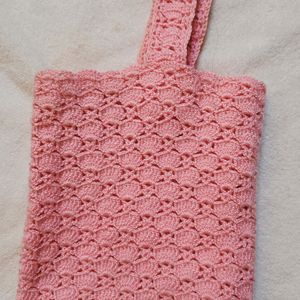 Crochet Crop Top - Pink