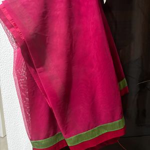 Cherry Colour Dupatta