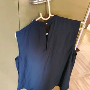 Blue Colour Georgette Top