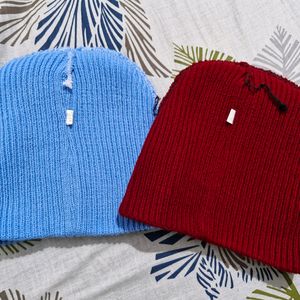 Set Of 2 Monkey Caps For Adults