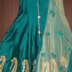 Ethnic Gown With Dupatta