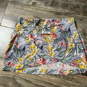 Floral Mini Skirt - ZARA