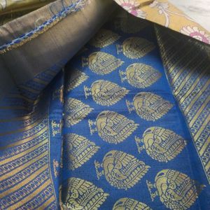 Kanchipuram Saree With Work Blouse