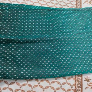 Two Toned Saree With A Heavy Border