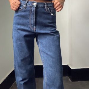 High Waisted Blue Jeans