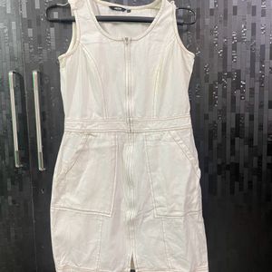 White Denim Dress