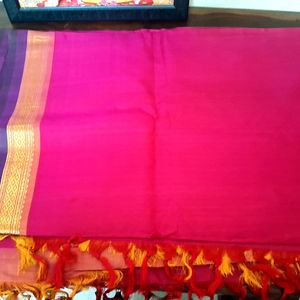 New Pure Mysore Silk Sare With Blouse Material