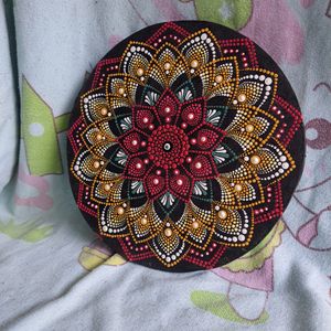 beautiful handmade dotting mandala art 🔥