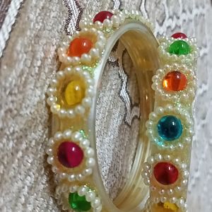 Multi Colour Glass Bangle