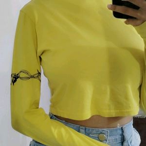 Yellow Crop Top