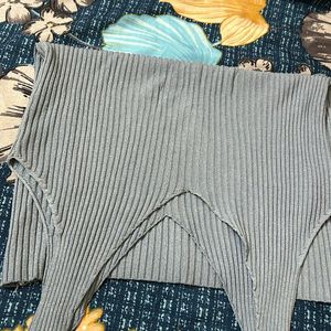 Beautiful Bluish Grey Stretchable  Sando Top