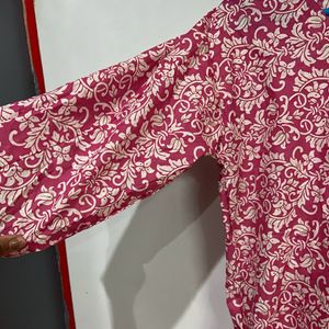 Pink Cotton Kurti