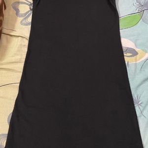 Black Short Dress With Beautiful Neck