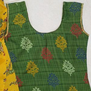 Woman Patiala Suit Salwar With Dupatta