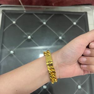 Golden Cuban/Link Chain Bracelet - Imported