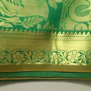 Green Colour Silk Saree 💚