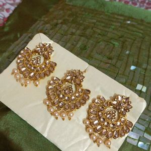 Maangtika And Earrings Set