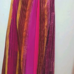 Multi Color Knot Long Dress For Girl