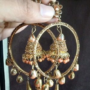 2 Combo Set Of Earrings With Mangtikka