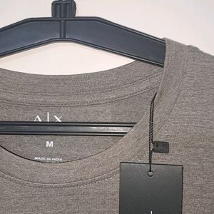 BASIC GREY ARMANI EXCHANGE UNISEX T SHIRT