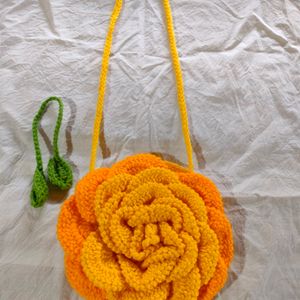 Hand Made Crochet Sling Bag