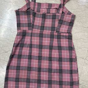 Pink Checks Dress