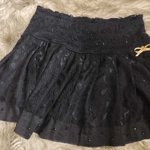 Black Lace Gothic/egirl Skirt