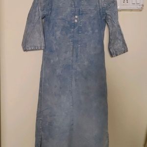 Blue Denim Kurta