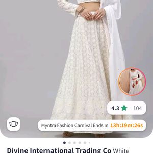 White Wedding Lehenga