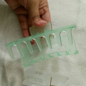 Korean Transparent Frosted Clutcher Hair Claw Clip