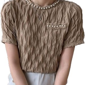 Korean Pleated Crop Top