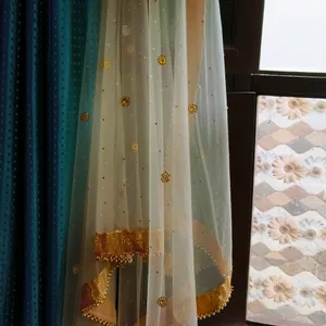 Net Dupatta With Stone Work