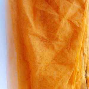 Orange Soft Net Dupatta