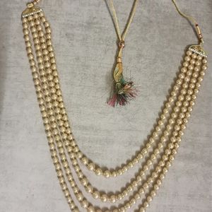 Golden Pearl Necklace