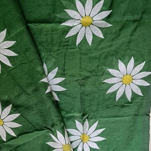 Floral Print Sunflower Saree